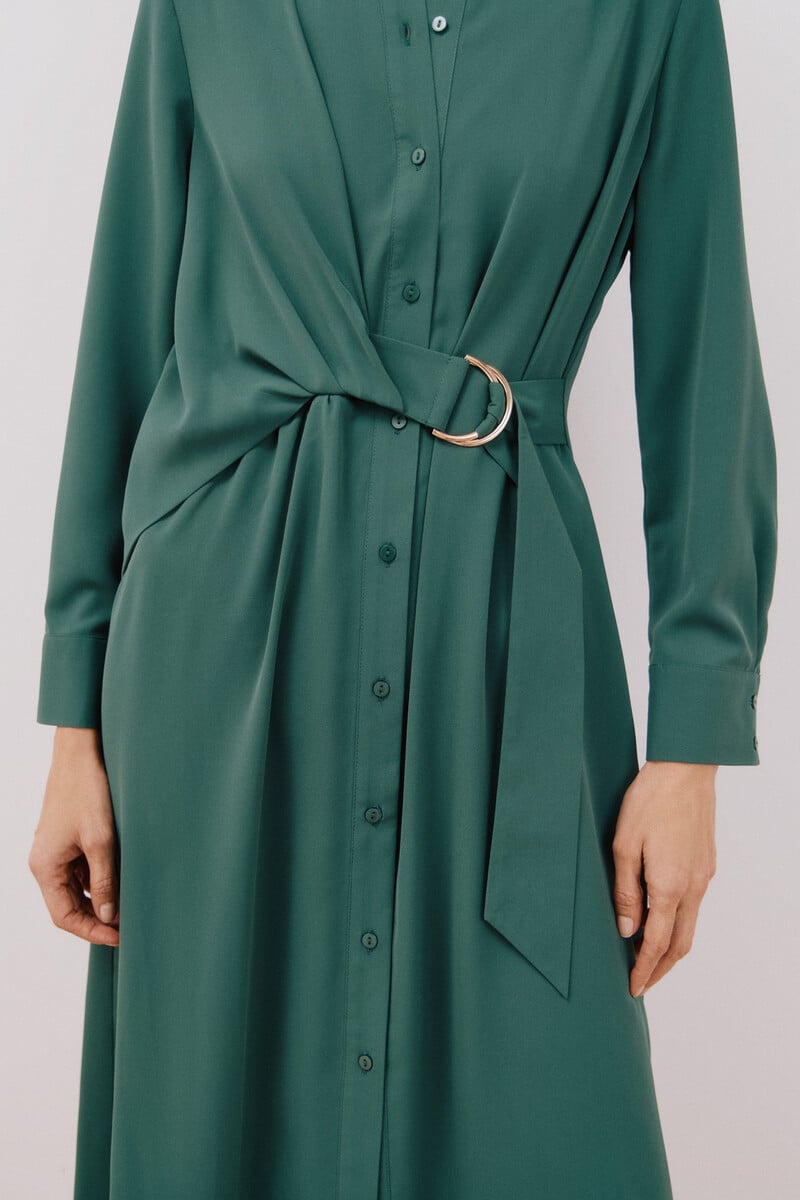 Cortefiel Vestido camisero fluido Solo hoy