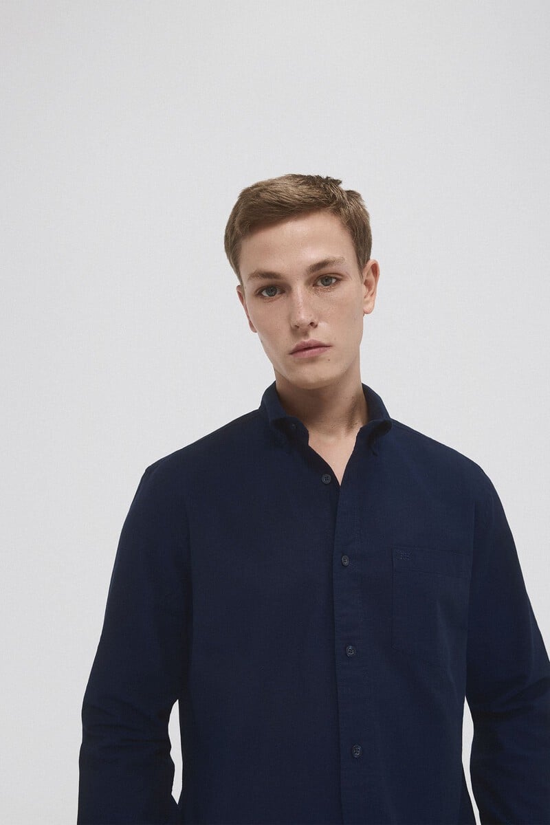 Cortefiel Camisa iconic oxford liso Rebajas de fin de temporada