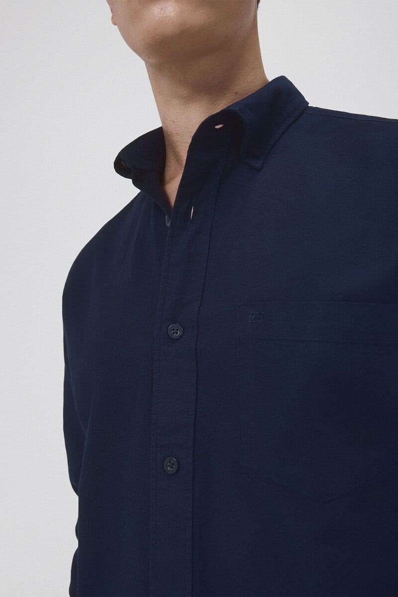 Cortefiel Camisa iconic oxford liso Rebajas de fin de temporada