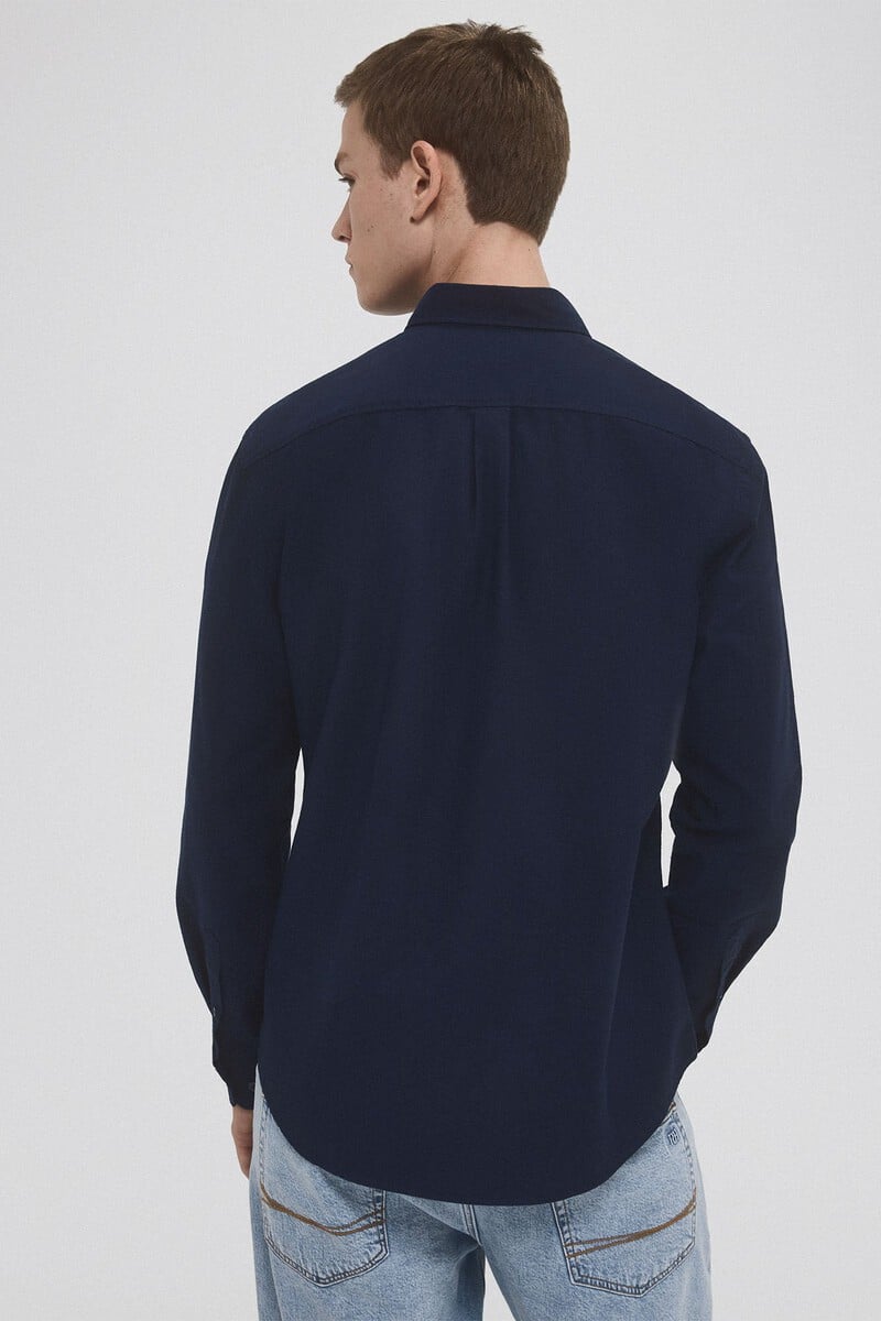Cortefiel Camisa iconic oxford liso Rebajas de fin de temporada
