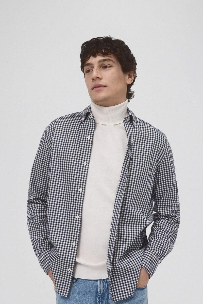 Cortefiel Camisa non iron cuadros twill Outlet online