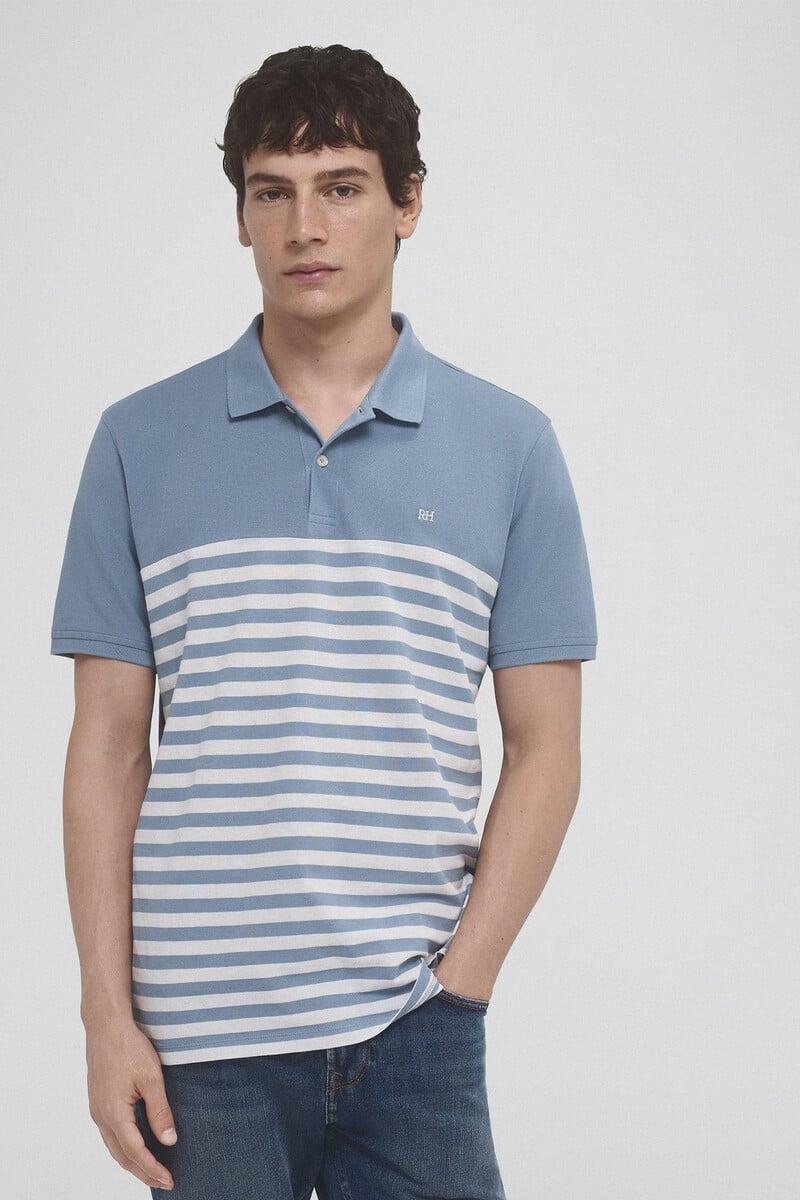 Cortefiel Polo piqué rayas fantasía Ofertas