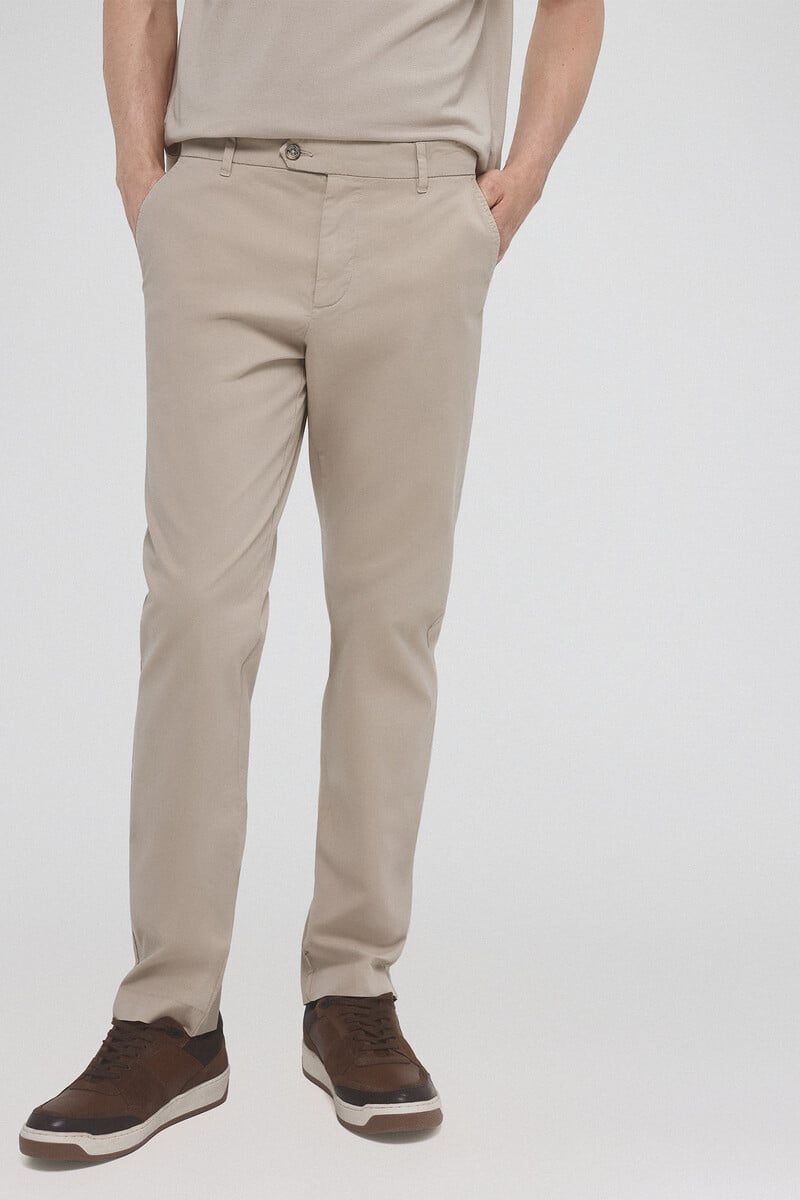 Cortefiel Pantalón chino premium flex slim fit Tienda