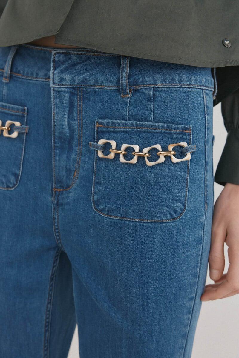 Cortefiel Jeans flare cropped Últimos 2 días