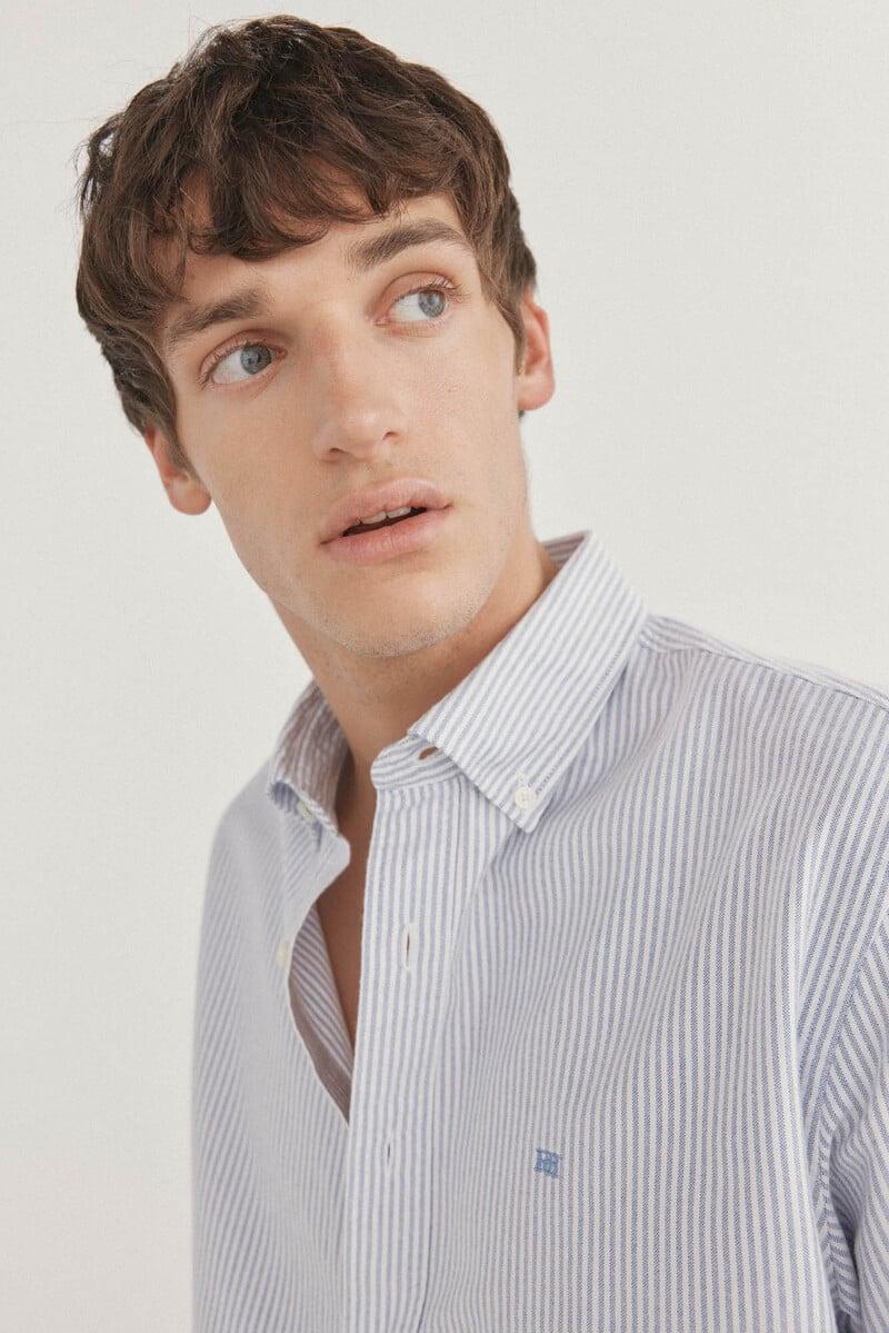 Cortefiel Camisa iconic oxford rayas Solo hoy