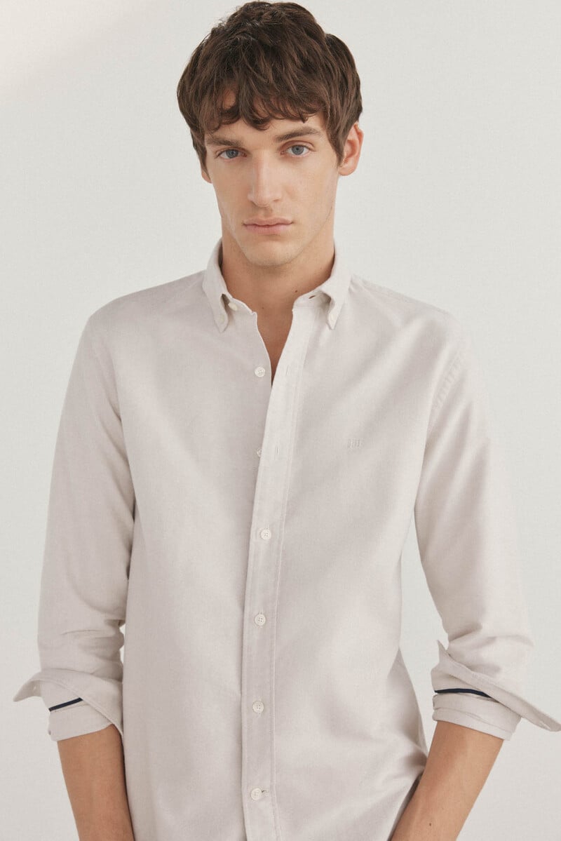 Cortefiel Camisa iconic oxford liso Superdescuento