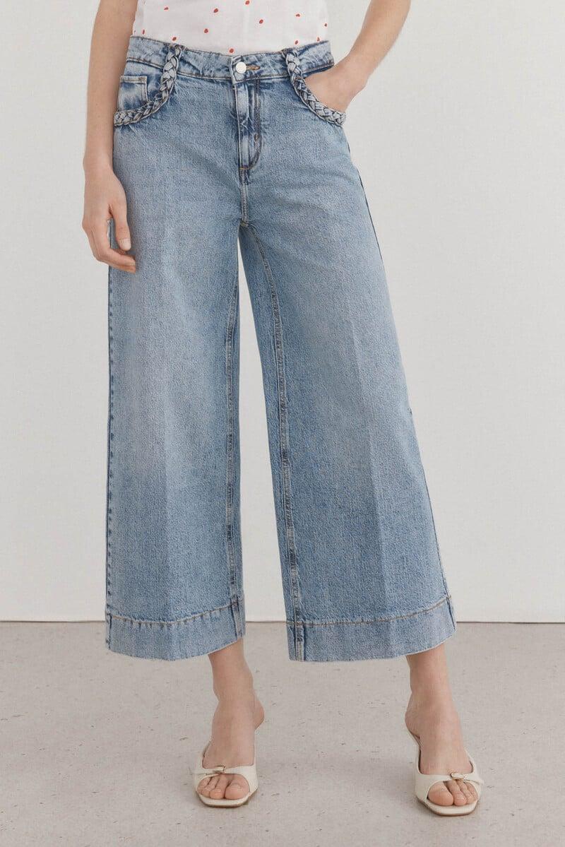 Cortefiel Jeans wide leg flare Ahorra y exporta