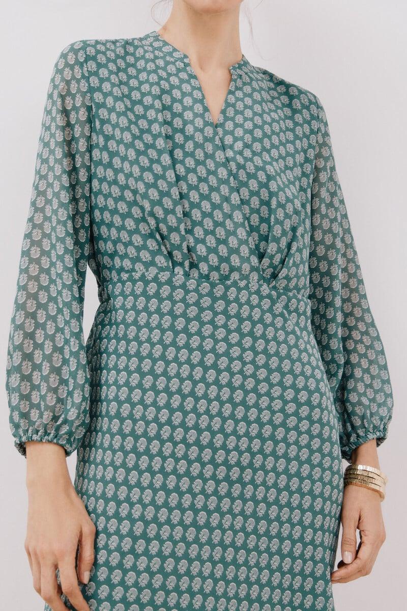 Cortefiel Vestido estampado fluido Los más vendidos
