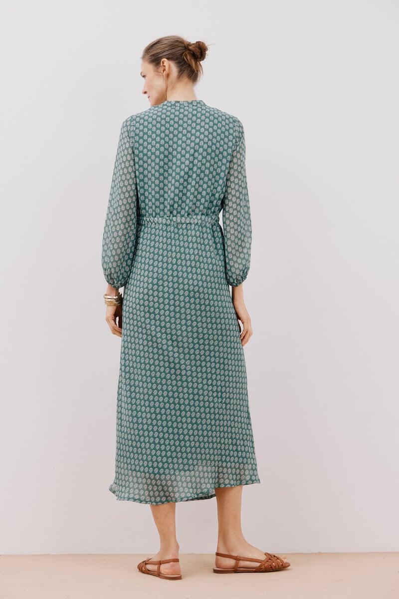 Cortefiel Vestido estampado fluido Los más vendidos