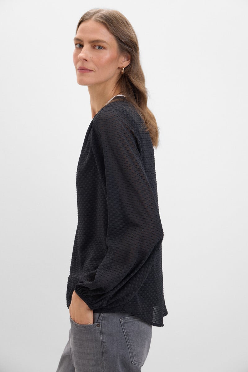 Cortefiel Blusa tejido textura Liquidación