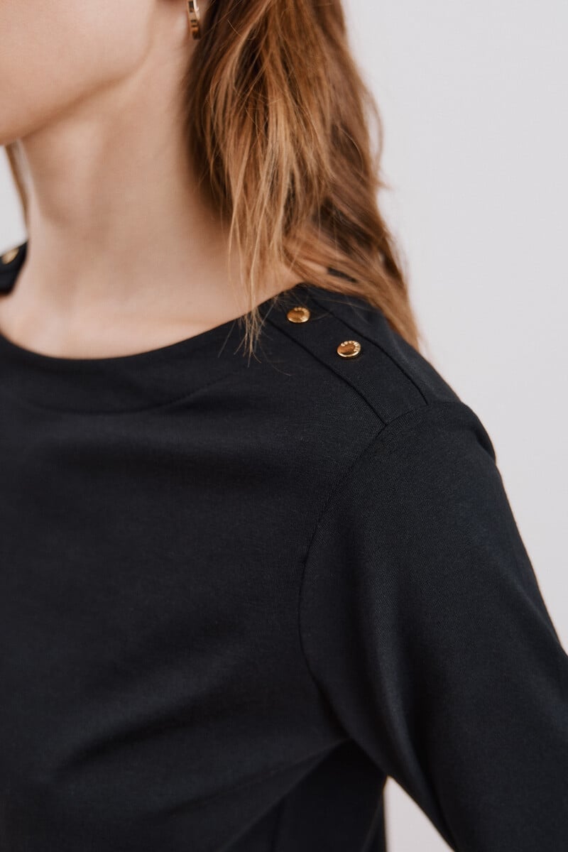 Cortefiel Camiseta básica escote barco Oferta especial