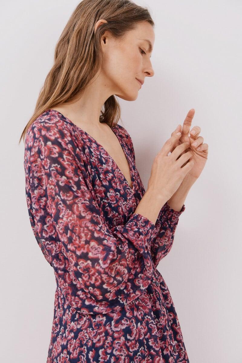 Cortefiel Vestido largo estampado Últimos 2 días