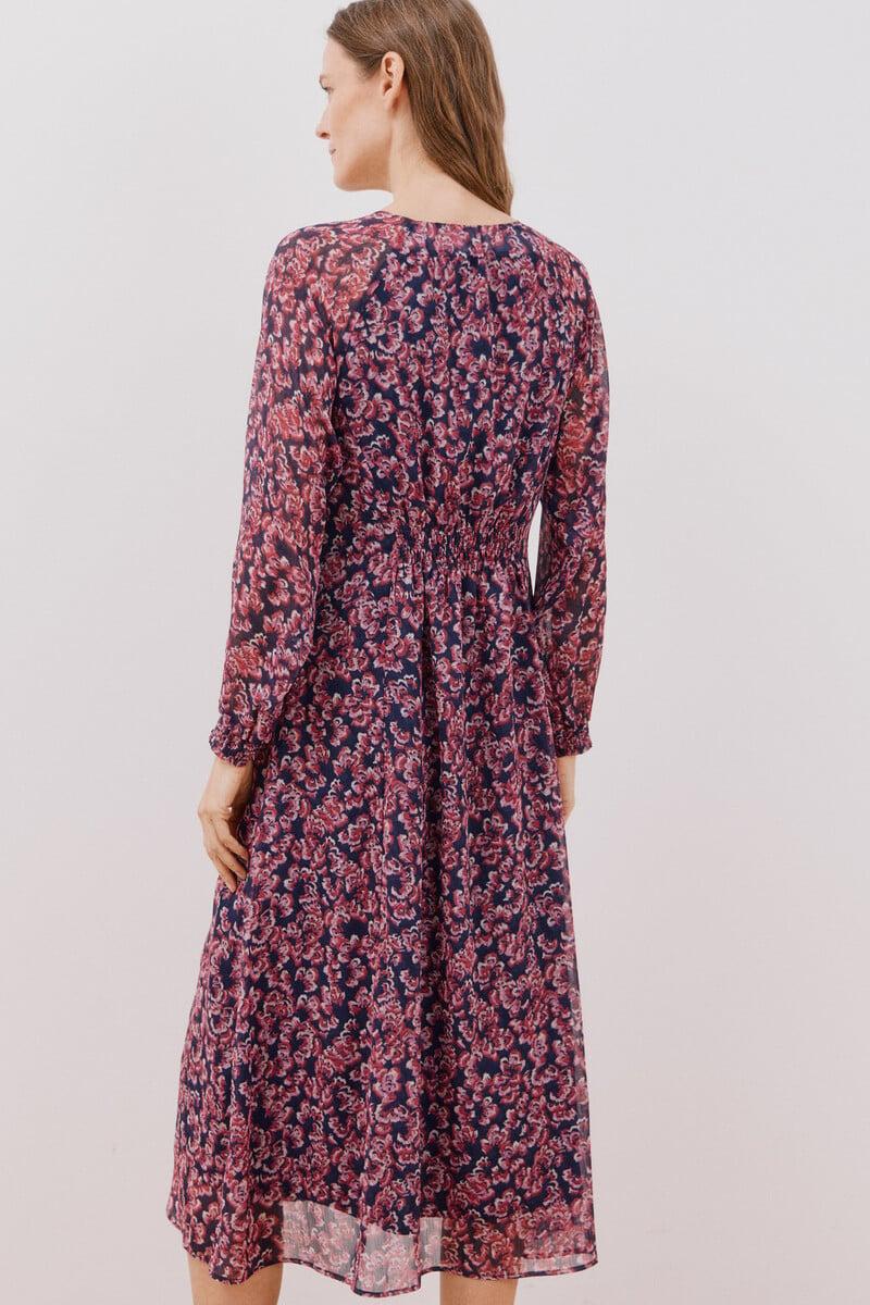 Cortefiel Vestido largo estampado Últimos 2 días