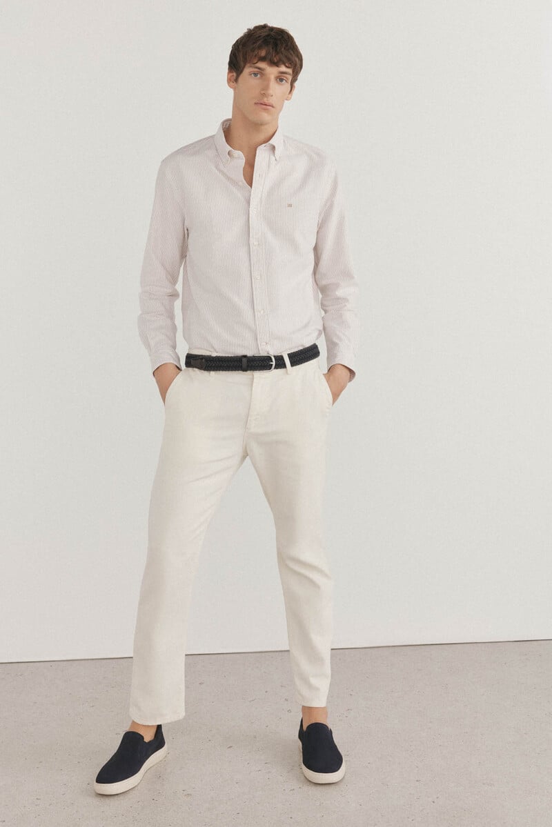 Cortefiel Camisa iconic oxford rayas Outlet