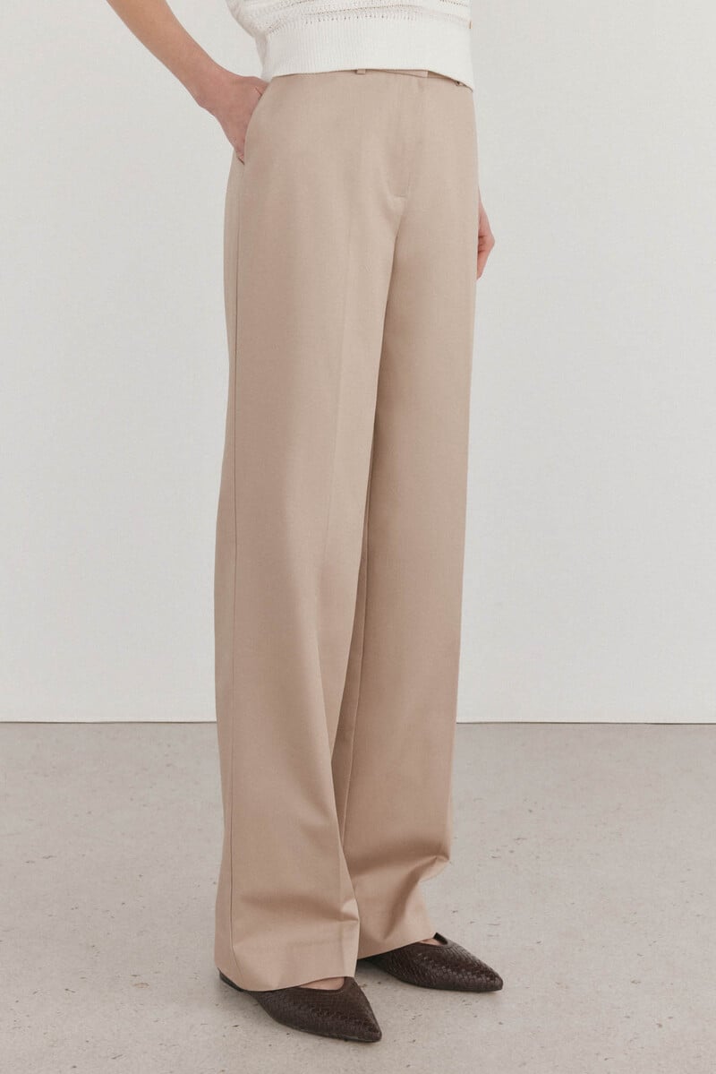 Cortefiel Pantalón recto arena Rebajas
