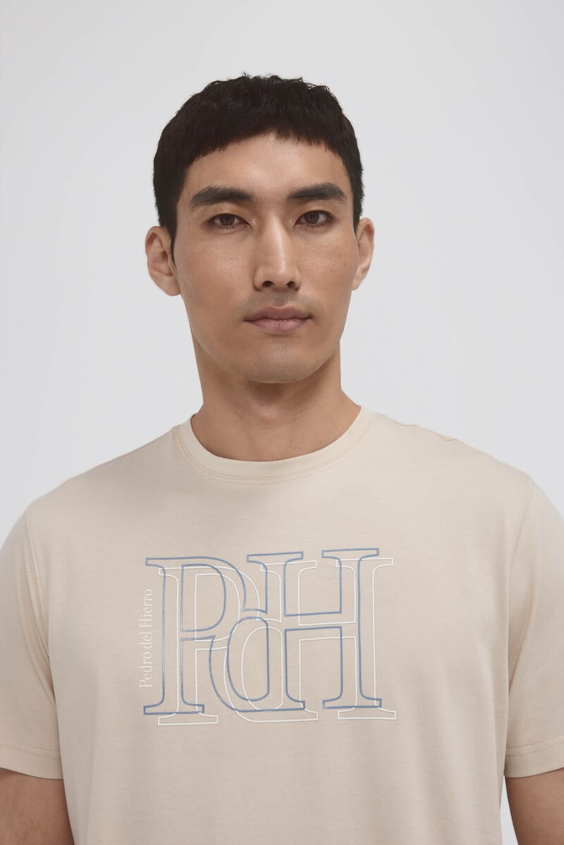 Cortefiel Camiseta logo grande En línea
