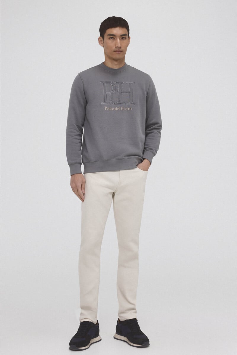 Cortefiel Sudadera logo cuello caja Outlet
