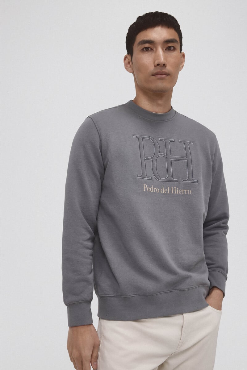 Cortefiel Sudadera logo cuello caja Outlet