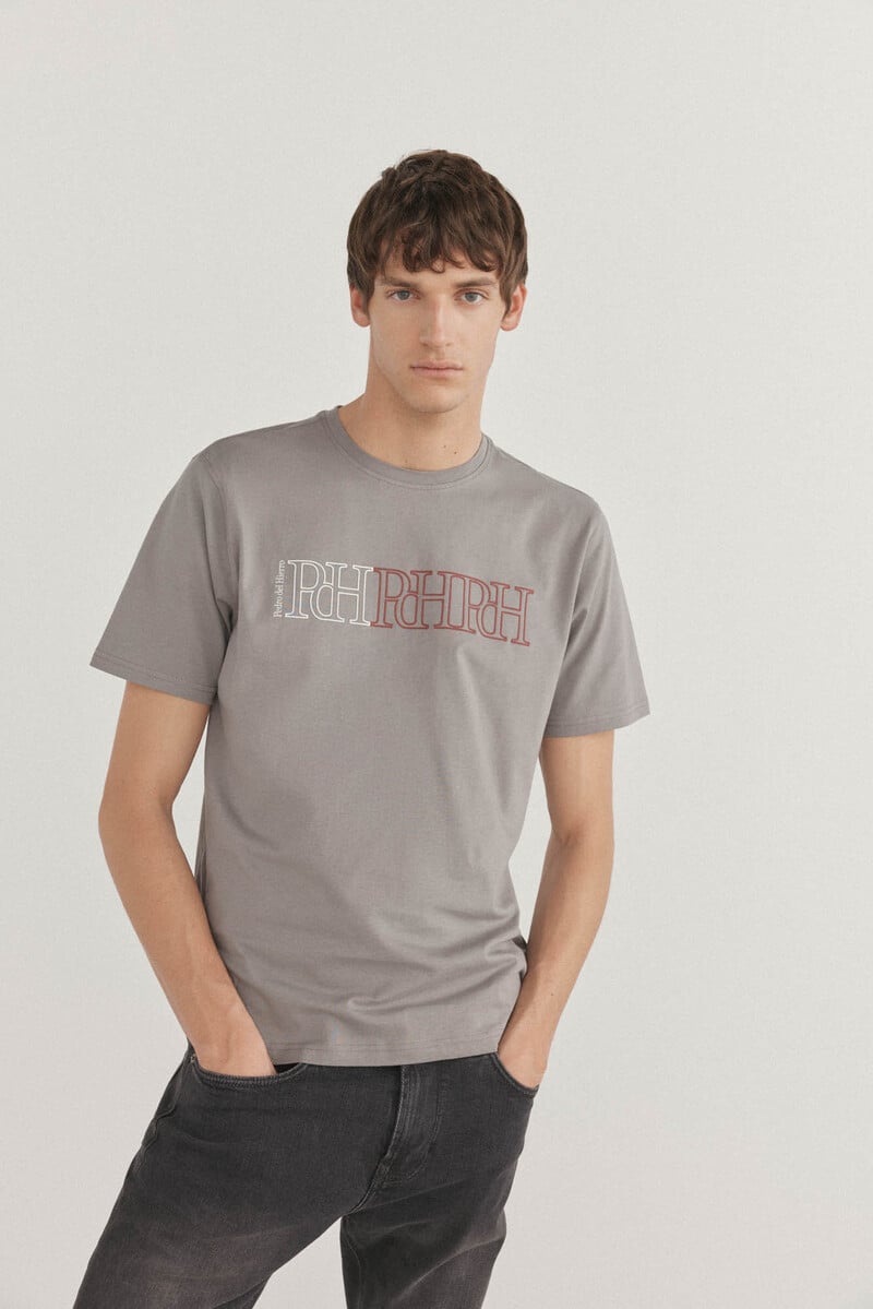 Cortefiel Camiseta logos estampados Gran oferta