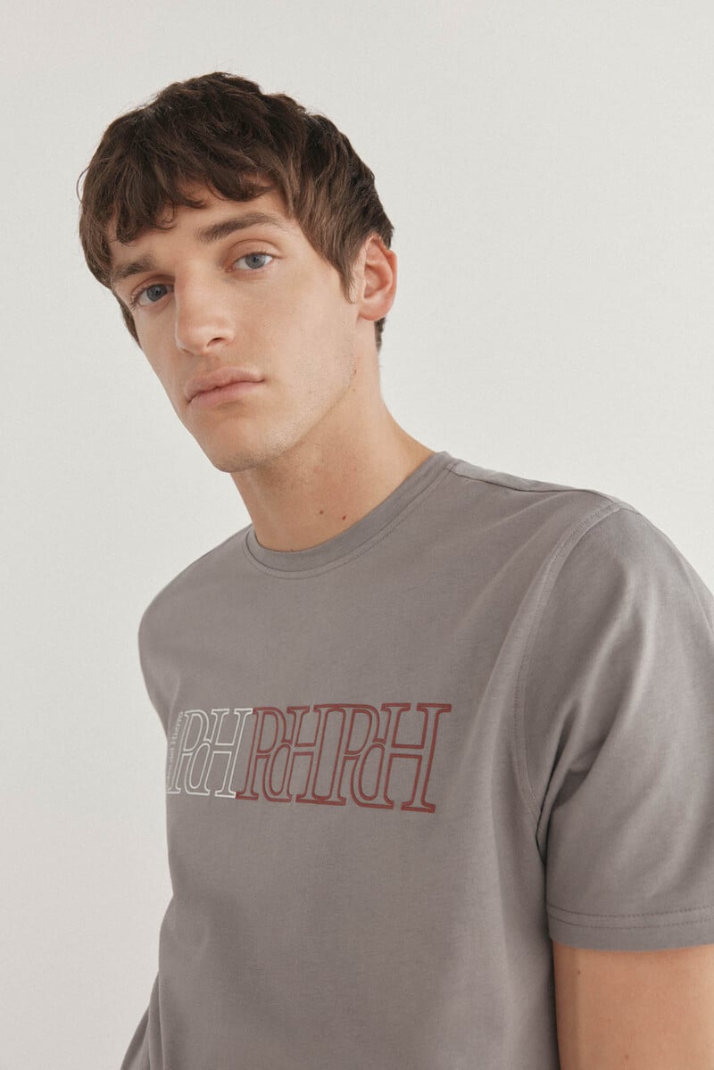Cortefiel Camiseta logos estampados Gran oferta