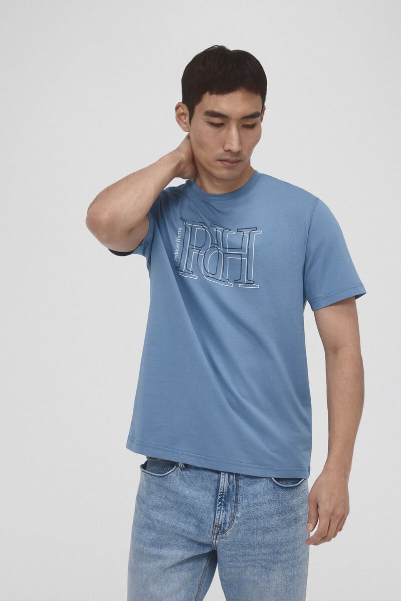 Cortefiel Camiseta logo grande Ventas relámpago