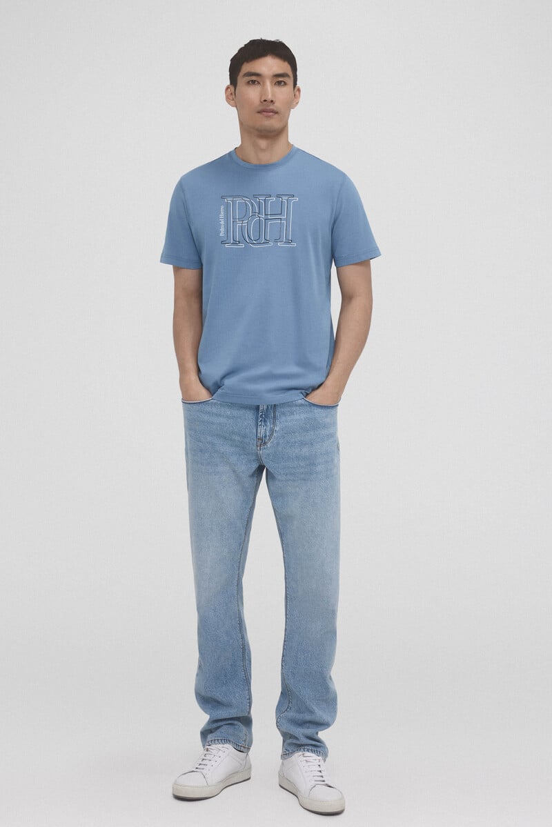 Cortefiel Camiseta logo grande Ventas relámpago