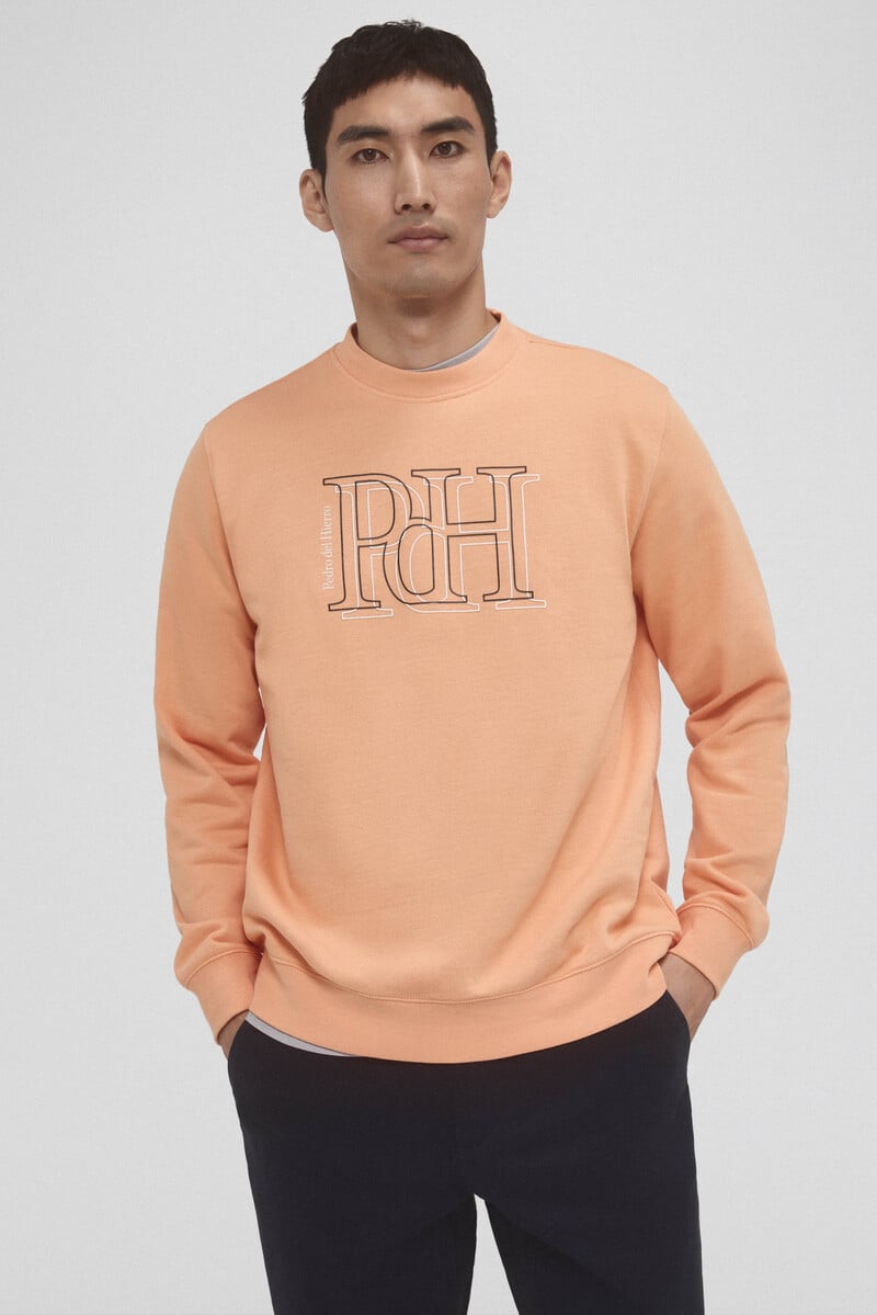 Cortefiel Sudadera logo cuello caja Descuento