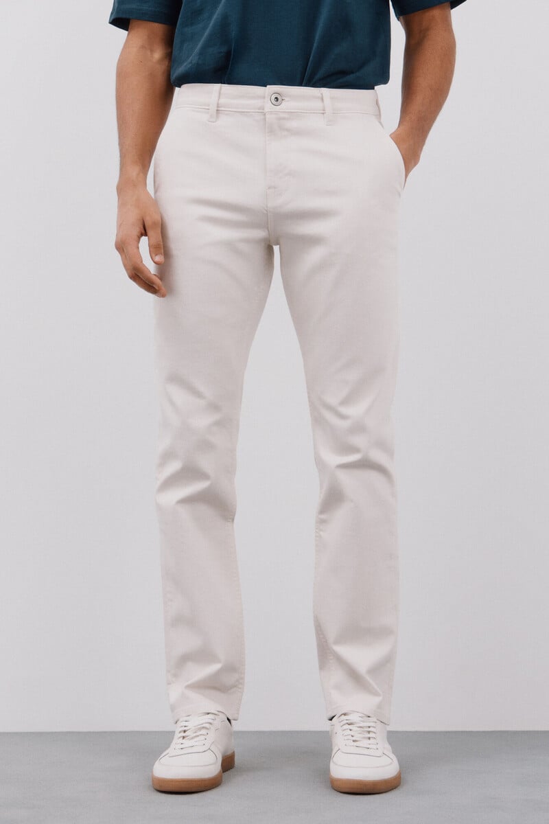 Cortefiel Pantalón 5 bolsillos color regular fit Rebajas top