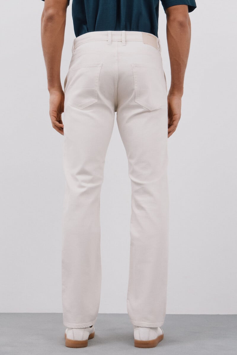 Cortefiel Pantalón 5 bolsillos color regular fit Rebajas top