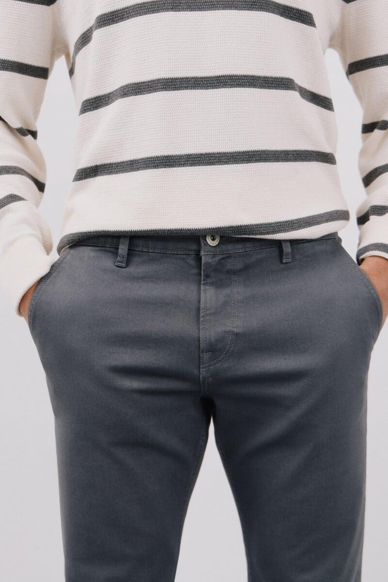 Cortefiel Pantalón 5 bolsillos color regular fit Envío gratis