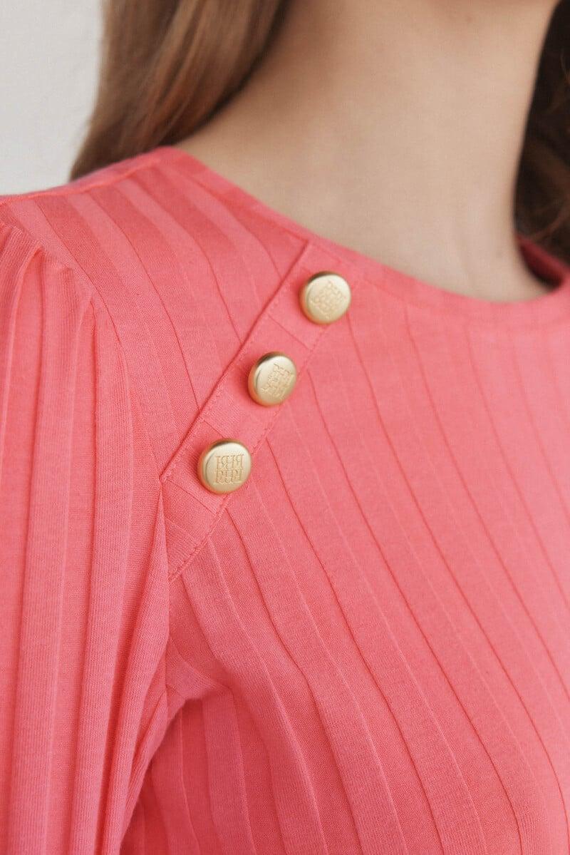 Cortefiel Camiseta básica botones En oferta