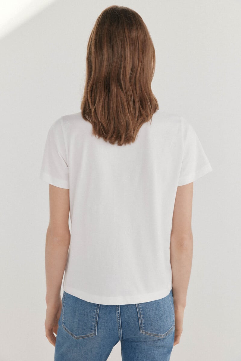 Cortefiel Camiseta básica logo Libre de impuestos