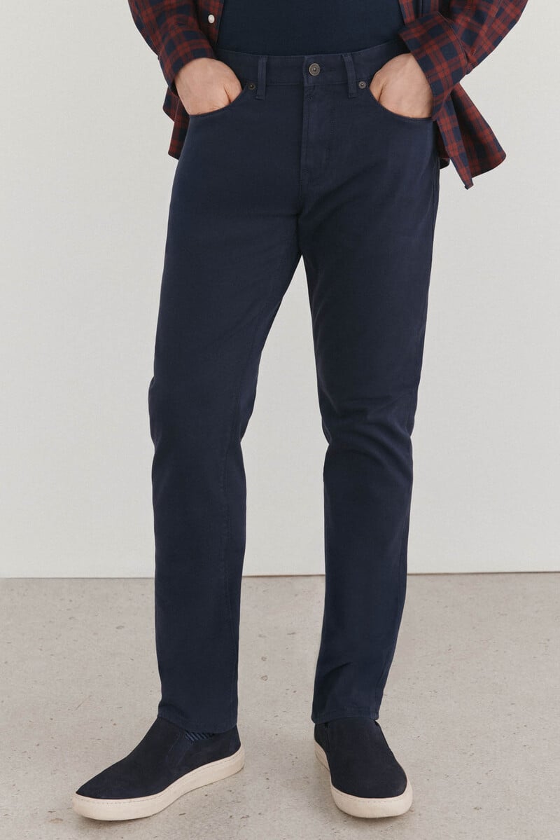 Cortefiel Pantalón 5 bolsillos color premium flex slim fit Descuentos del mes