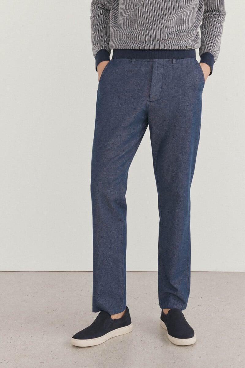 Cortefiel Pantalón chino vaquero regular fit Última moda