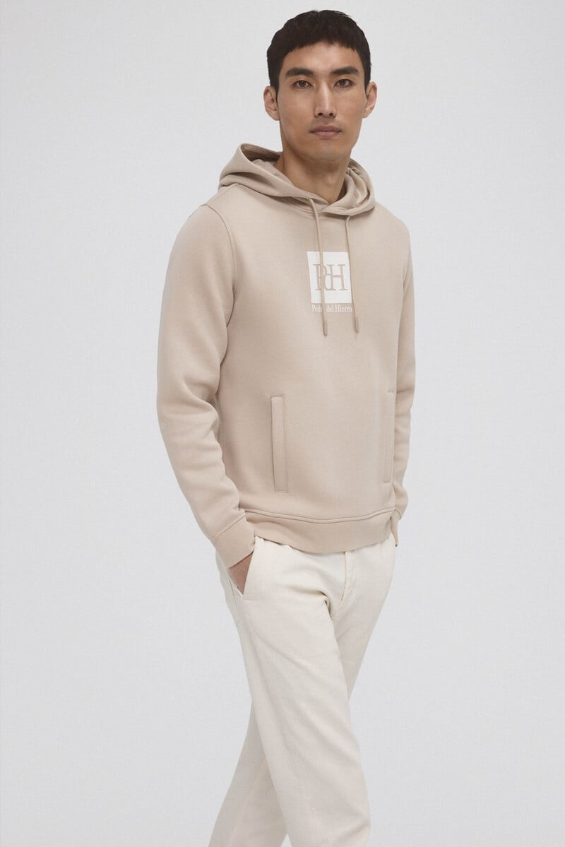 Cortefiel Sudadera capucha con logo Ventas relámpago