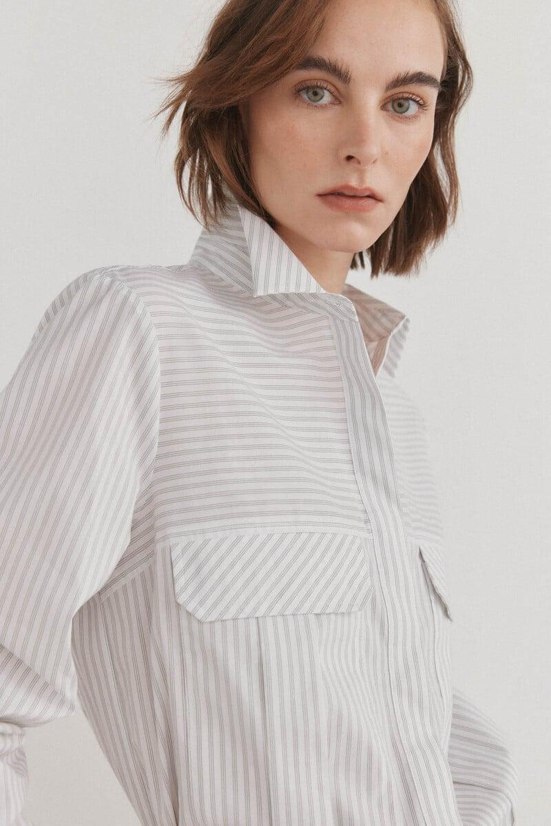 Cortefiel Camisa algodón crop Solo queda un día