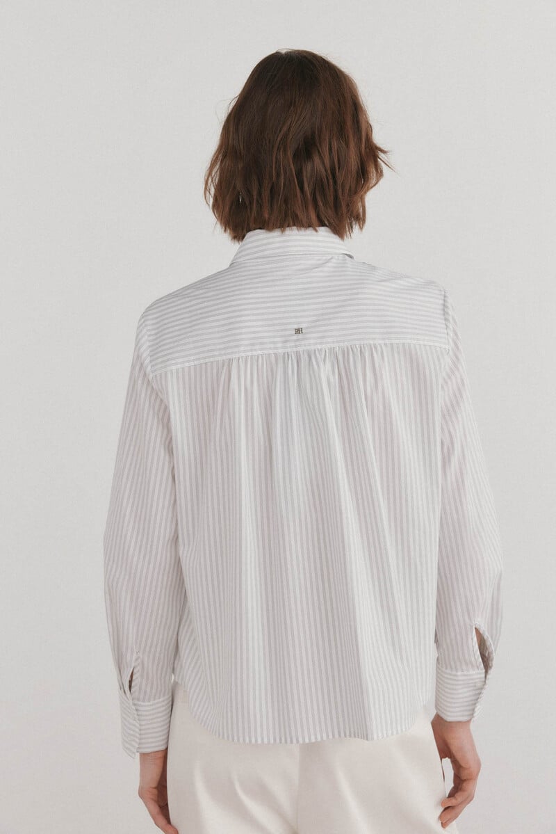 Cortefiel Camisa algodón crop Solo queda un día
