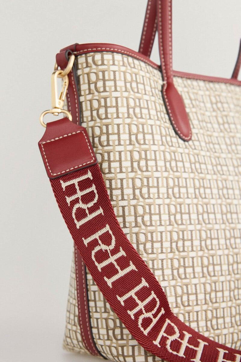 Cortefiel Mini tote logo Liquidación