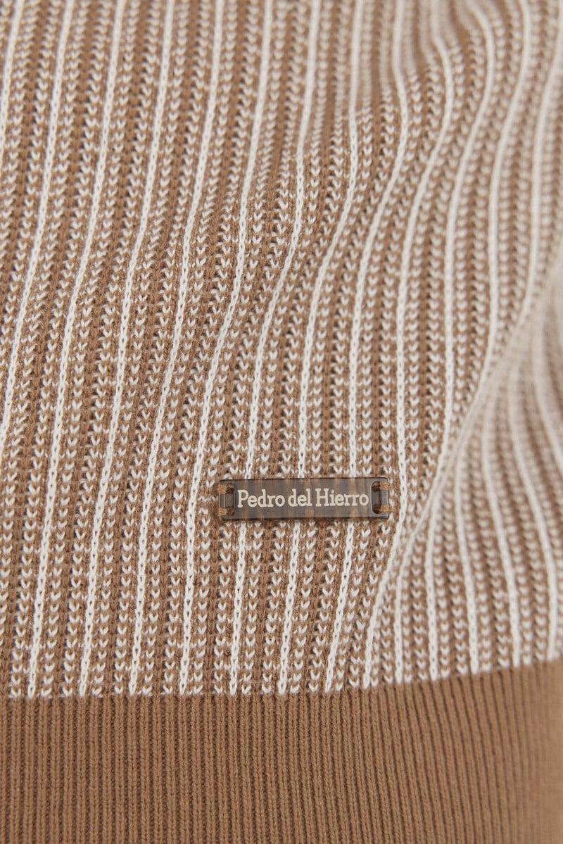 Cortefiel Jersey estructura vertical cuello redondo Ahorra y exporta