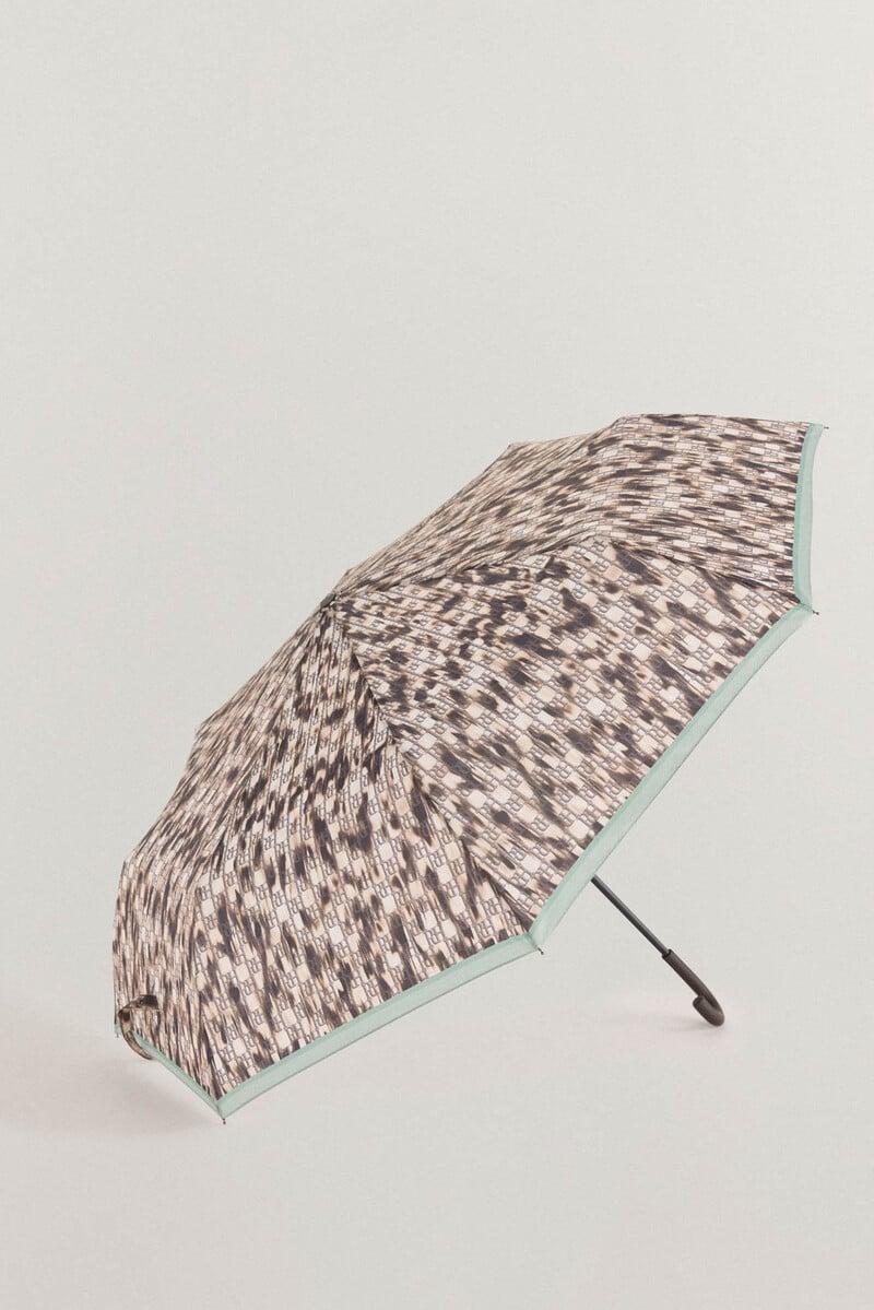 Cortefiel Paraguas estampado de mancha animal Precios de Black Friday
