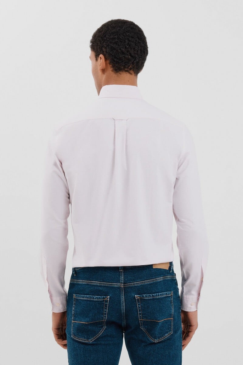 Cortefiel Camisa oxford liso Descuento por venta flash