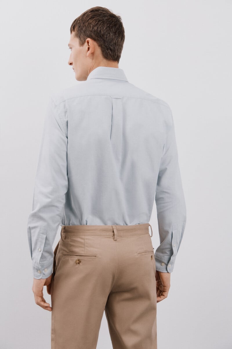 Cortefiel Camisa oxford liso Ofertas especiales