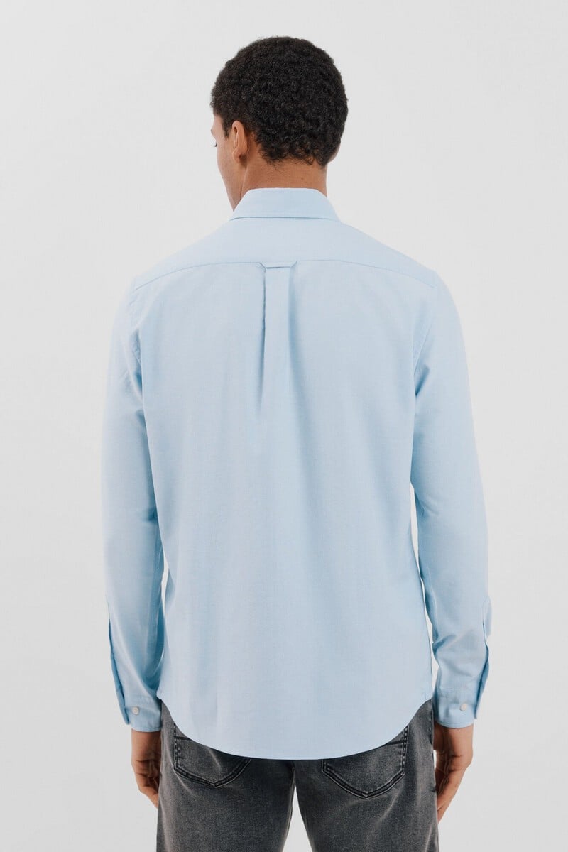 Cortefiel Camisa oxford liso Grandes ahorros