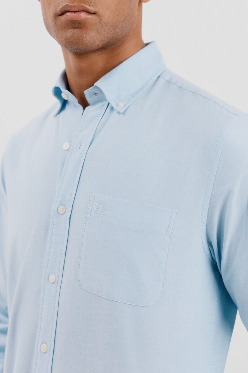 Cortefiel Camisa oxford liso Grandes ahorros