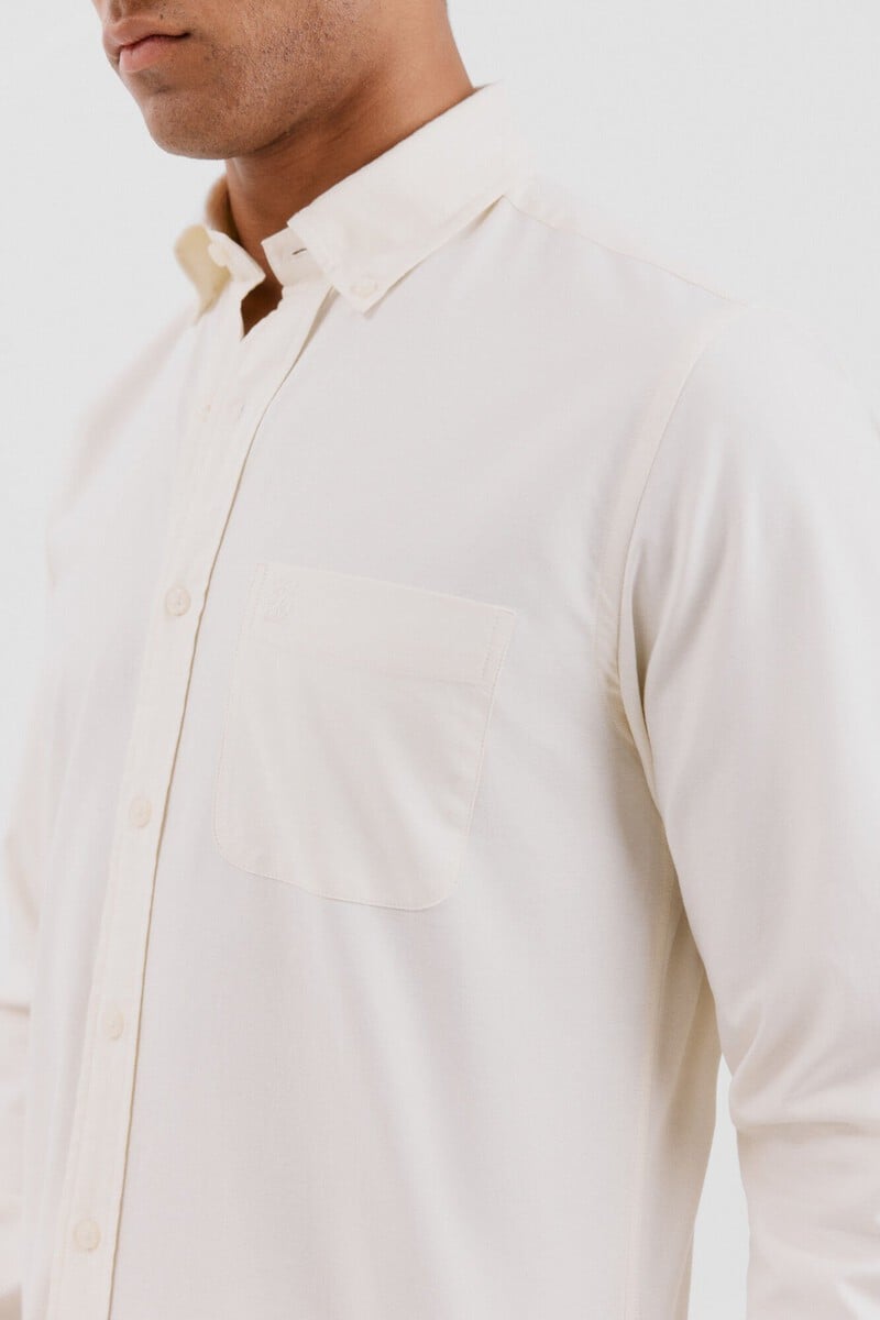 Cortefiel Camisa oxford liso Rebajas de fin de temporada