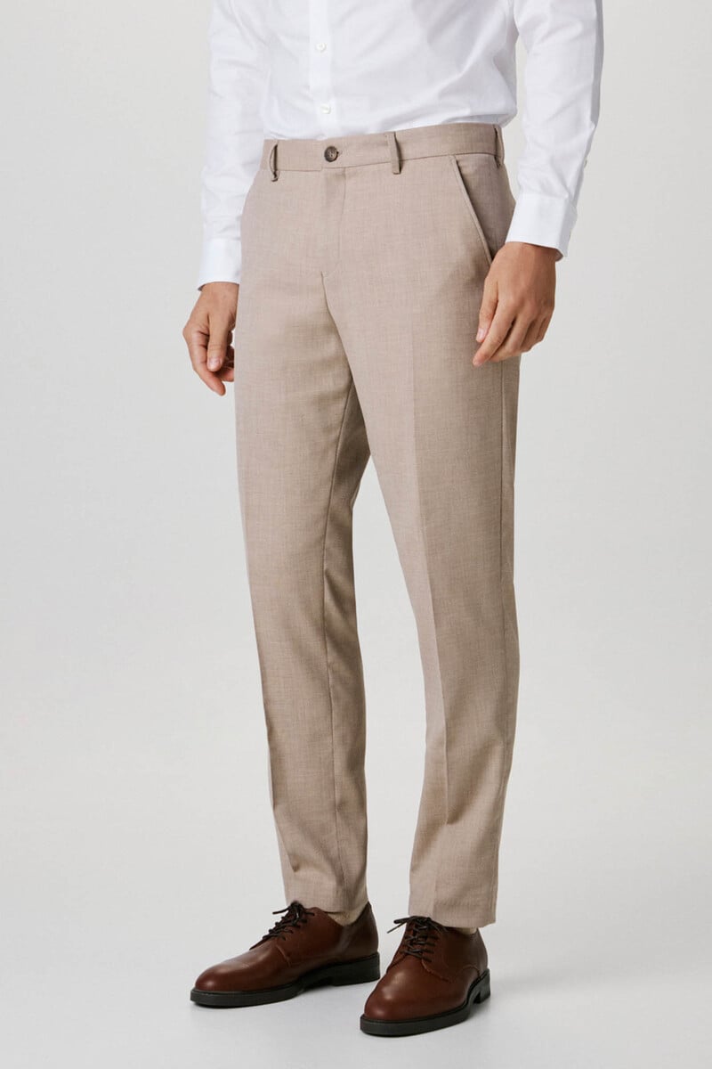 Cortefiel Pantalón de traje Slim Fit con lana Ofertas