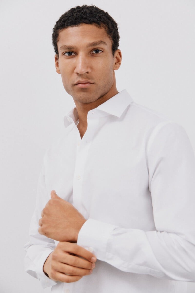 Cortefiel Camisa vestir otomán slim fit fácil plancha Liquidación