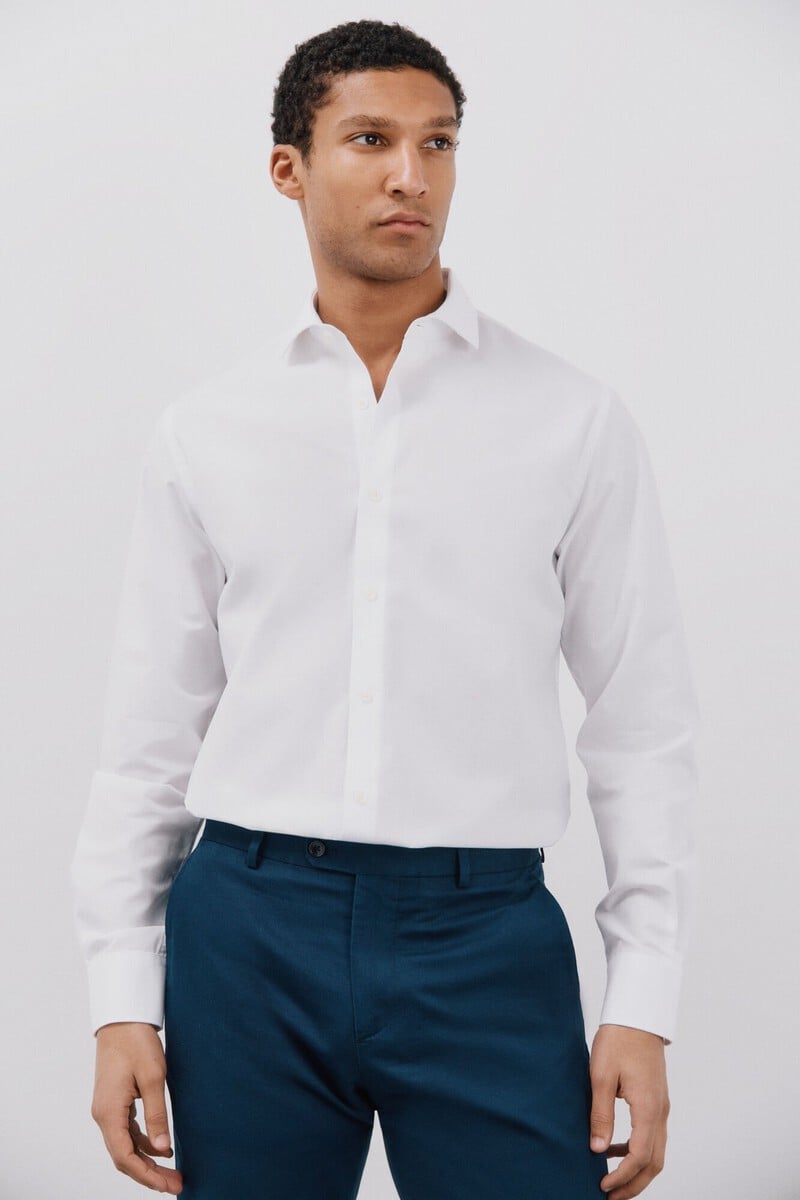 Cortefiel Camisa vestir otomán slim fit fácil plancha Liquidación