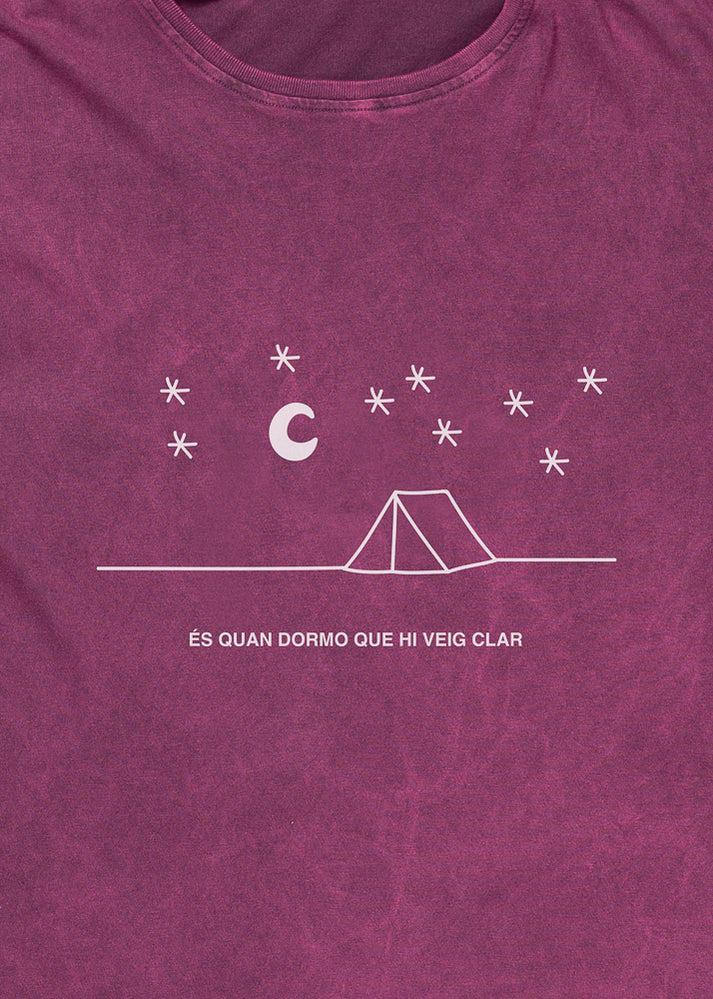 Iaios Camiseta morada - Quan dormo Grandes descuentos