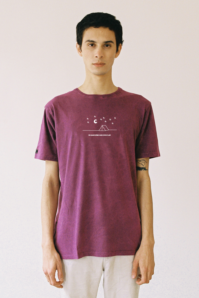 Iaios Camiseta morada - Quan dormo Grandes descuentos
